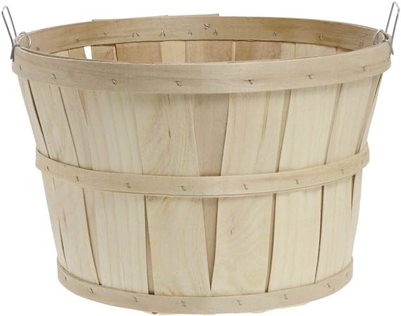 Bushel baskets pack 10 per case natural wood