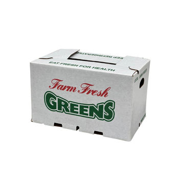 50 LBS Waxed Cabbage Box 7000 Quantity Printed with your farm name on short side