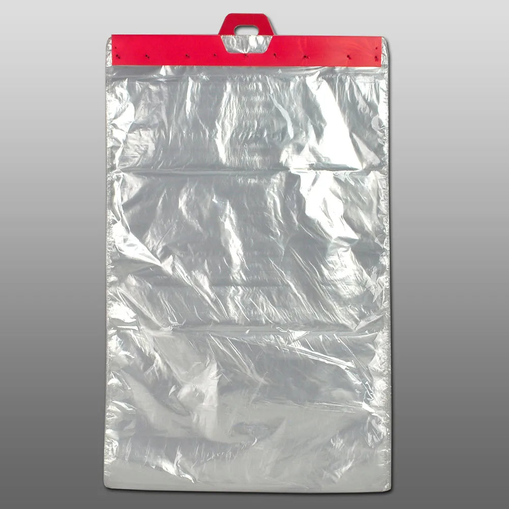 header bags dispense one bag at a time!! Perfect bag for bulky produce "corn, radish"