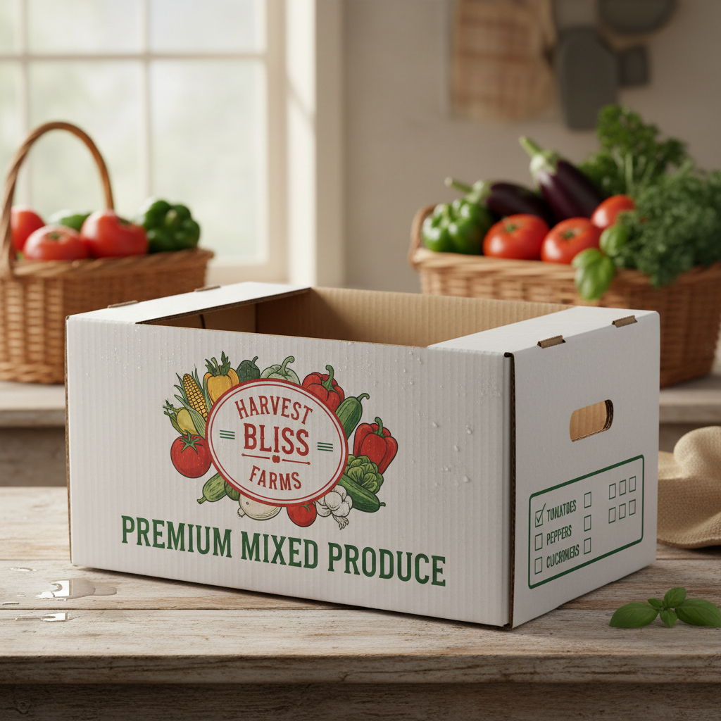 Malty Color Open top 25lb Produce box