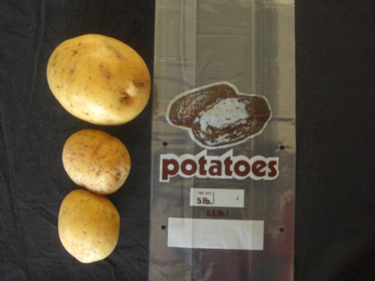 5 LBS vented Potato bag 1000/case printed