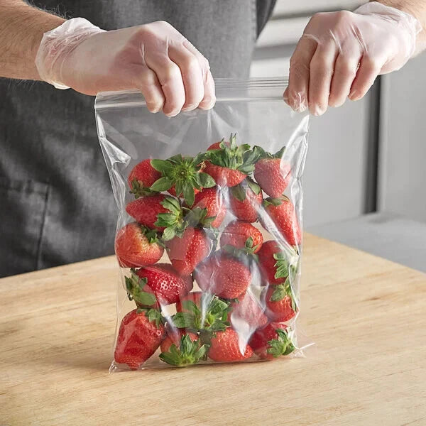zip lock bags 7"x 9" clear pack 1000 2 mil gauge