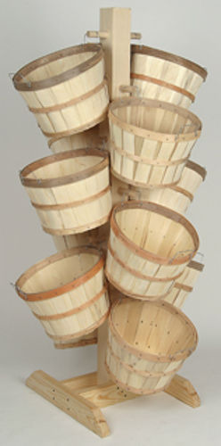 Half bushel Tower display with 12 baskets**Allow 10 days for production & Delivery**