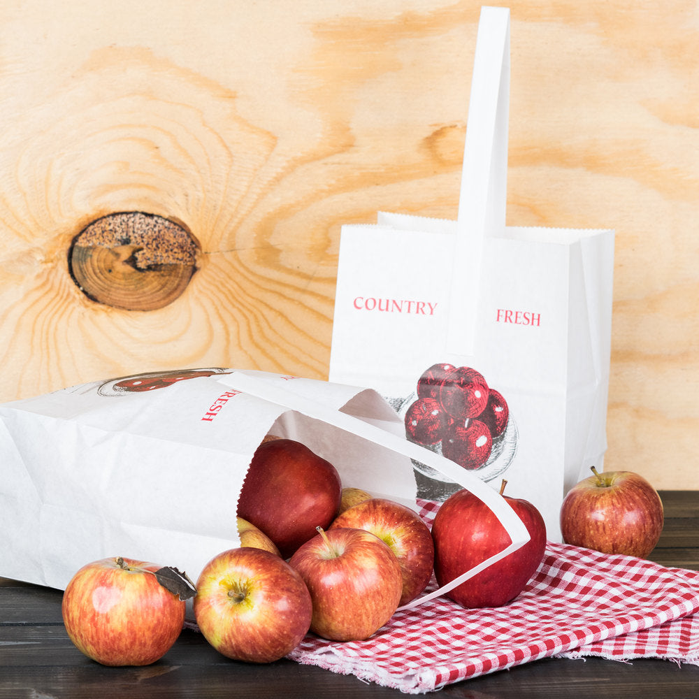 Half Peck paper Apple bag 250 bags per case