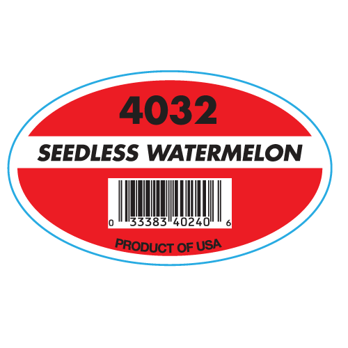 Seedless Watermelon labels 1000 quantity