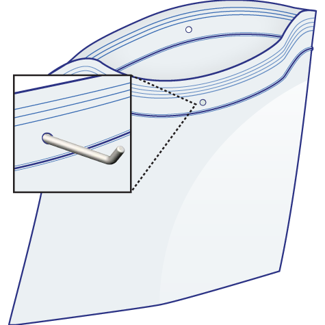 zip lock bag with hang hole 4"x6" 1000 bags/case