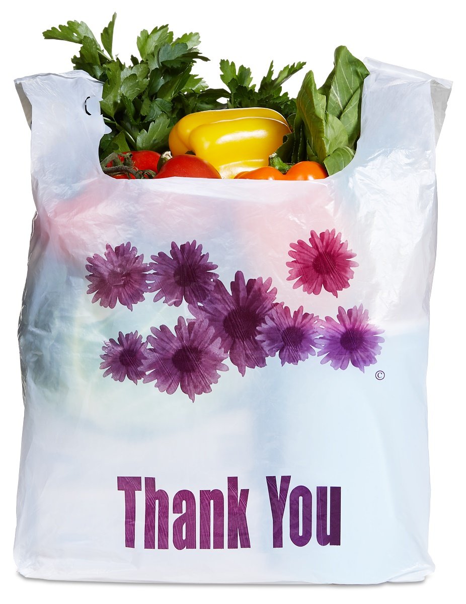 1/6 size T-shirt bag 400 per case Flower design
