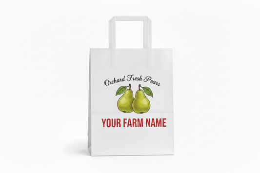 Custom printed One peck Pears paper bags*Special order*