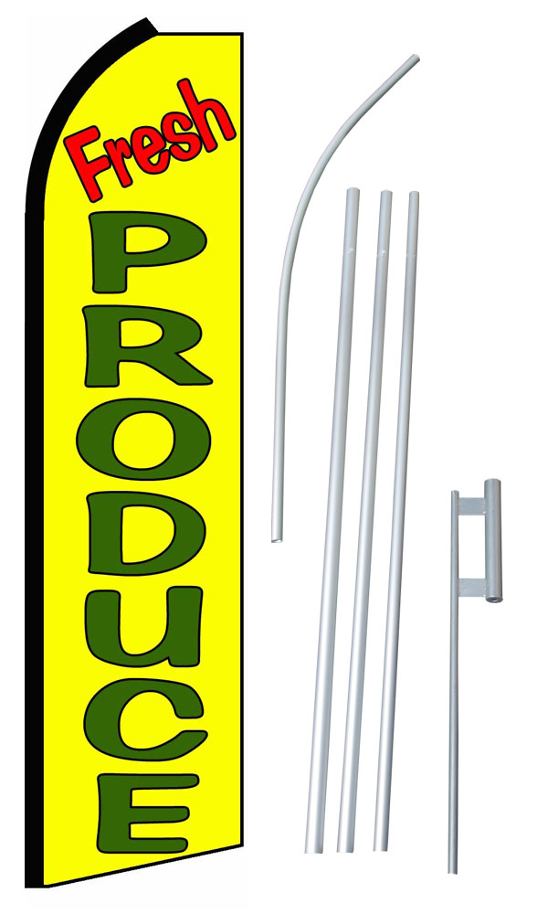 Fresh Produce Flag Banner