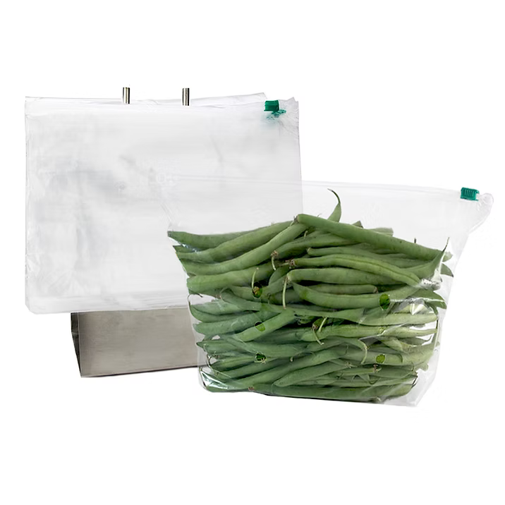 Vented Produce Ziploc bags 11"x7"+3"Bottom Gusset 1.5 MIL Quantity 500