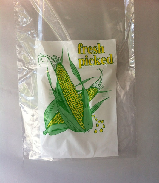 Stock printed Corn bags 12"x 18" Pack 2000 bags/case