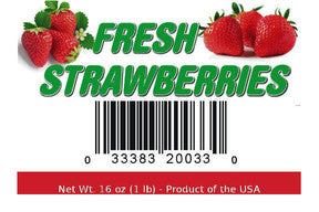 Fresh Strawberries Label