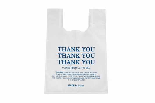White T-shirt Bag with Full Print